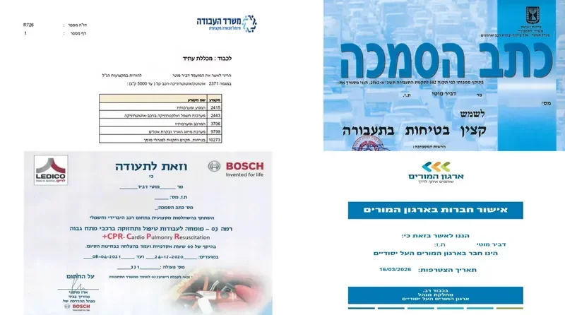 צוות מומחי הבטיחות של אוטוטק ישראל במשרד החברה